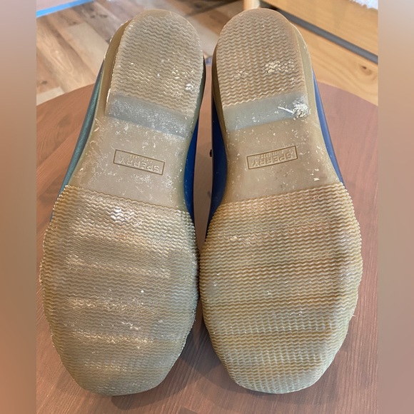 Sperry Top sider Saltwater STS85911 Women duck boots Emboss Wool Navy Sz: 7 - Picture 9 of 9